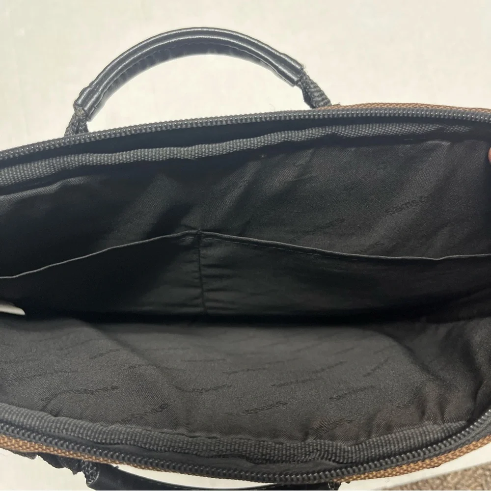 Samsonite Tan Laptop Bag with Black Accents